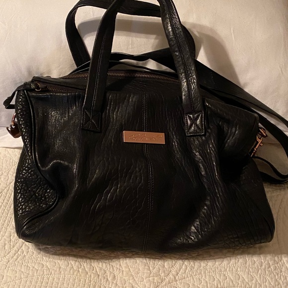 Claudine & Ash black leather Diaper bag - Picture 3 of 11